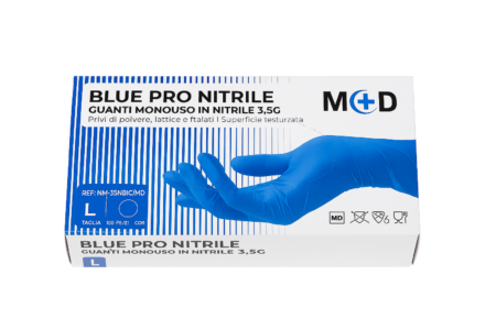 Blue Pro Nitrile Handschoenen (Maat L)
